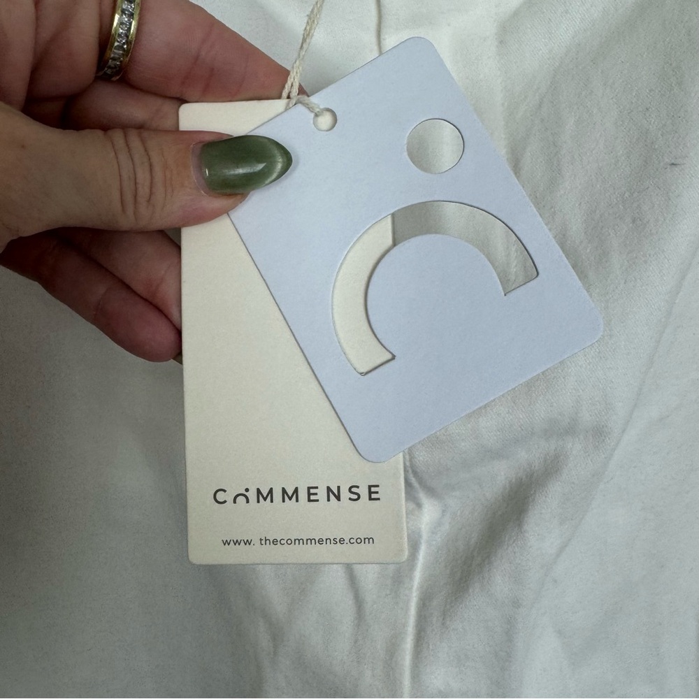 COMMENSE | NEW White Maxi Skirt with Back Slit Women’s Size Large - Picture 10 of 13
